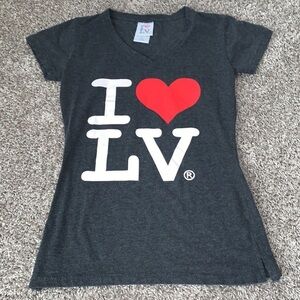 Women's size medium Las Vegas I love LV gray shirt‎ t shirt soft